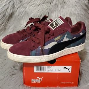 puma suede red zinfandel